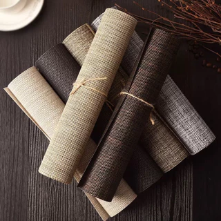 แผ่นรองจาน เกรดโรงแรม 45x30cm PVC แผ่นรองจานและที่รองแก้ว ที่รองจาน ผ้ารองจาน กลม ผืนผ้า ร้านอาหาร