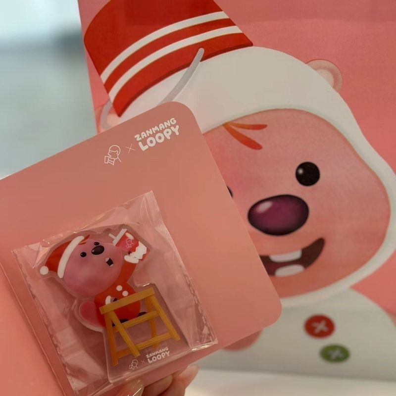[ของแท้ Daigou] Xicha loopy Co-Branded Xicha x LOOPY สติ๊กเกอร์ติดตู้เย็นของเล่น yy4.10