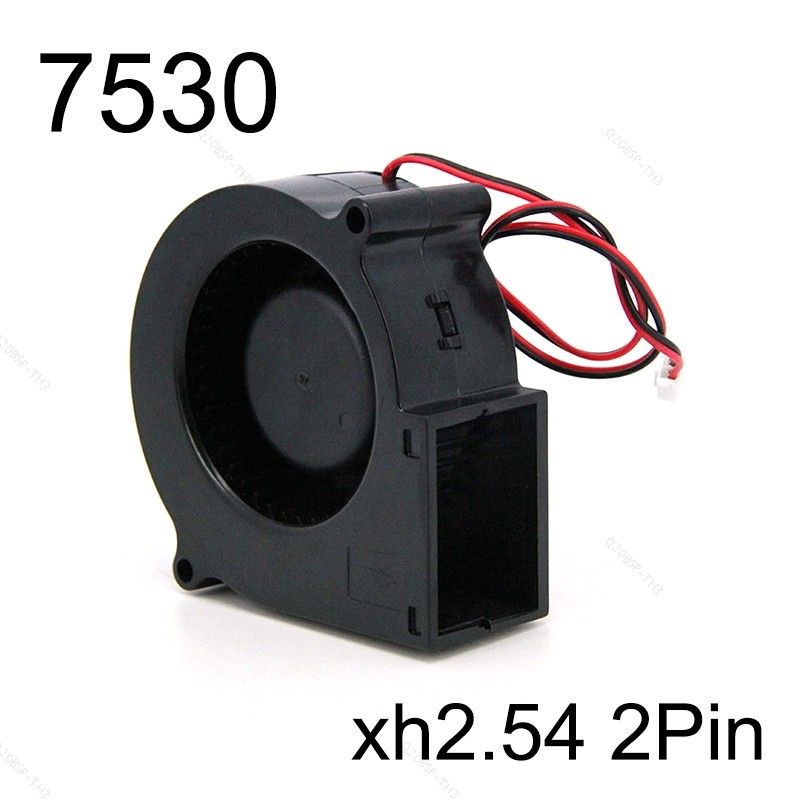 DC 7530 Blower พัดลม 75x75x30 มม.Turbo Blower Cooling 5V 12V 24V 7 ซม.Air Flow Cooling Cooler 3D พัด