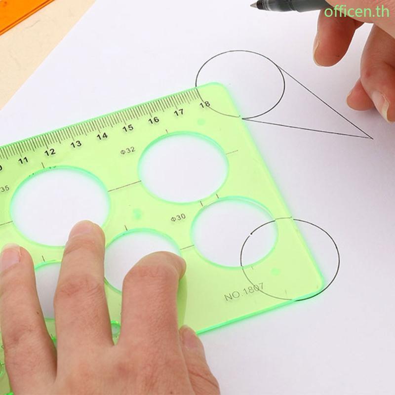 Cen Circles Template Circles ไม้บรรทัดลายฉลุเรขาคณิตที่ใช้งานได้จริงสําหรับการวาดภาพ