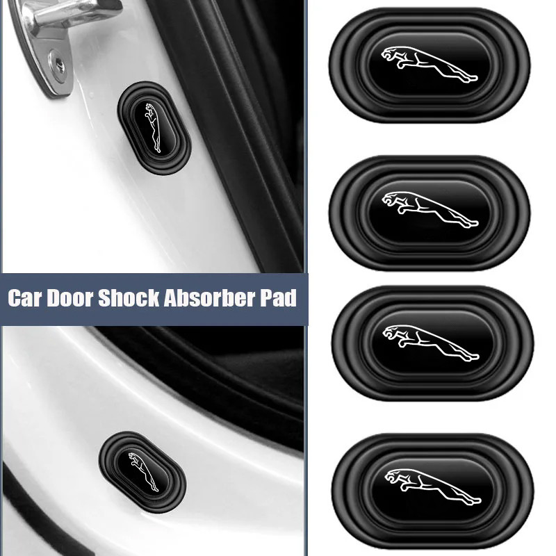 ซิลิโคนรถประตู Anti Shock Pad สติกเกอร์สําหรับ Jaguar XF2008 XF2009 XJS XJ8 XType XE SType FPACE FTy