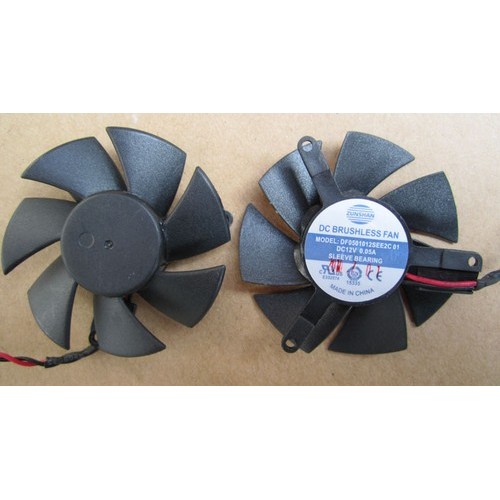 45มม.(ง)*10มม.(ชม.) พัดลมการ์ดวีดีโอ DF0501012SEE2C 01 2pin 067 DC12V