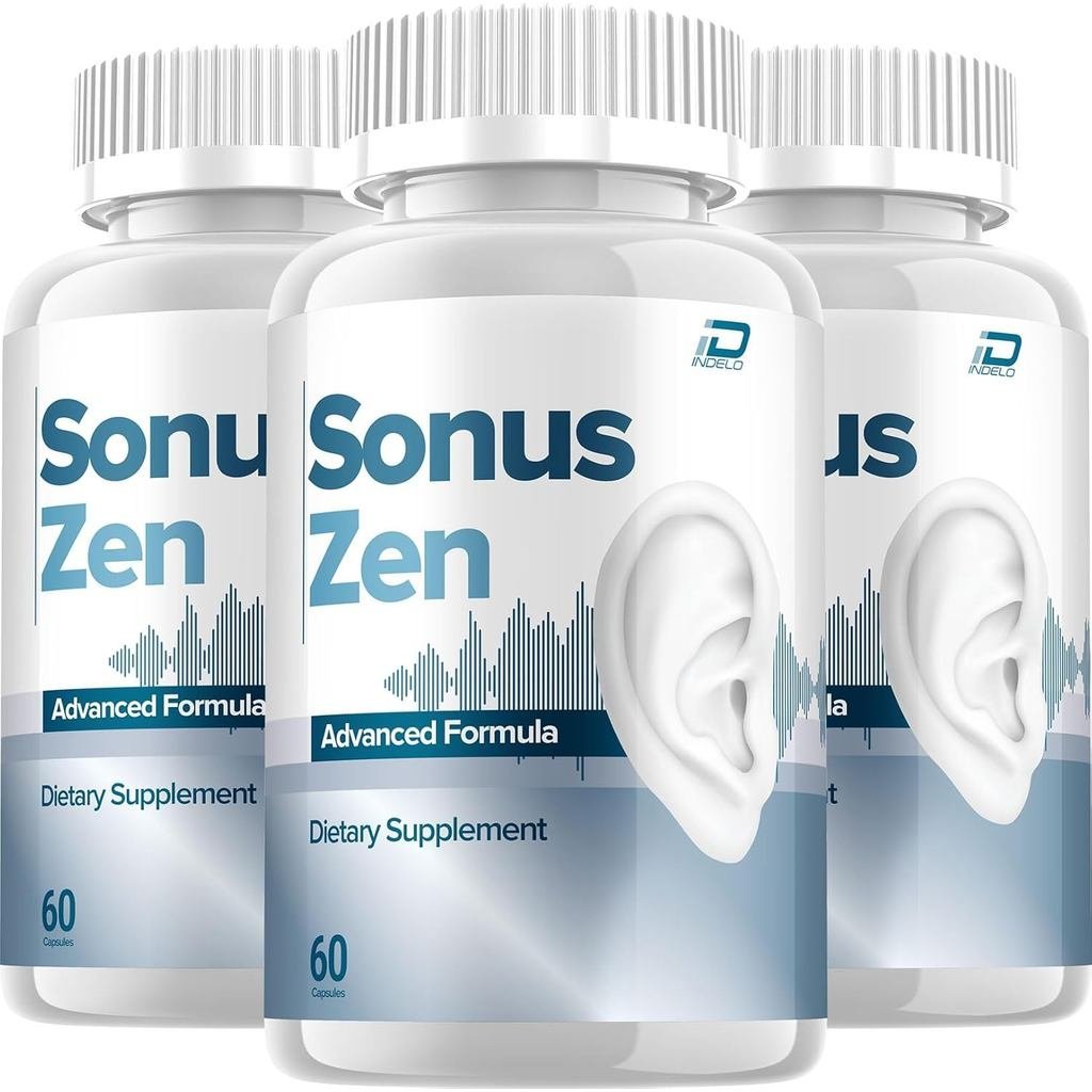 Sonus Zen Ear Support – อาหารเสริม SonusZen Natural Blend สูตรขั้นสูง รองรับรีวิว (3 แพ็ค - 180 แคปซ