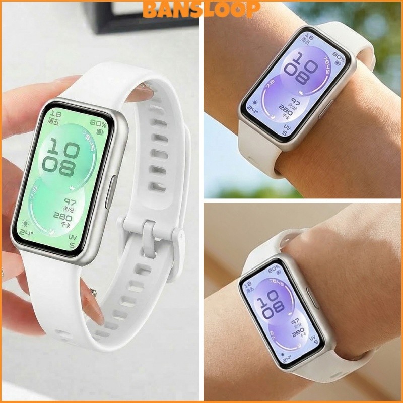 สายยางซิลิโคนอ่อน for Huawei Band 11 / Huawei Band 11 Pro สายรัดข้อมือแบบปรับได้กีฬา สายรัดนาฬิกา อุปกรณ์เสริม