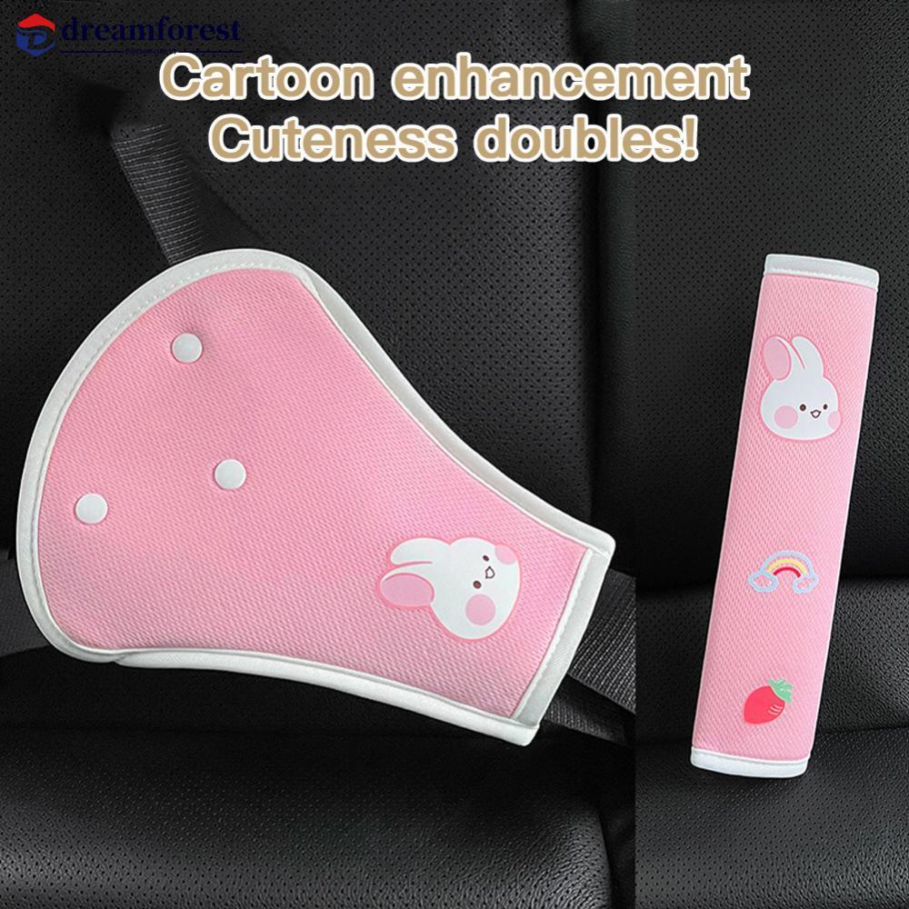 DFS 2 ชิ้นรถที่นั่งเข็มขัดปรับ Anti-Chokerke ไหล่ Positioner Universal ความปลอดภัยเข็มขัด Anti Pinch