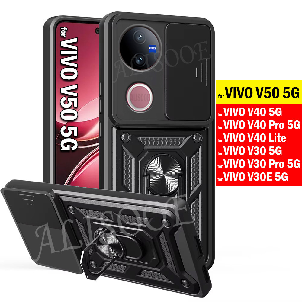 CASE VIVO V50 / V40 V40 PRO V40 LITE / V30 V30 PRO IRING CASE MILITARY SLIDE CAMERA CASE