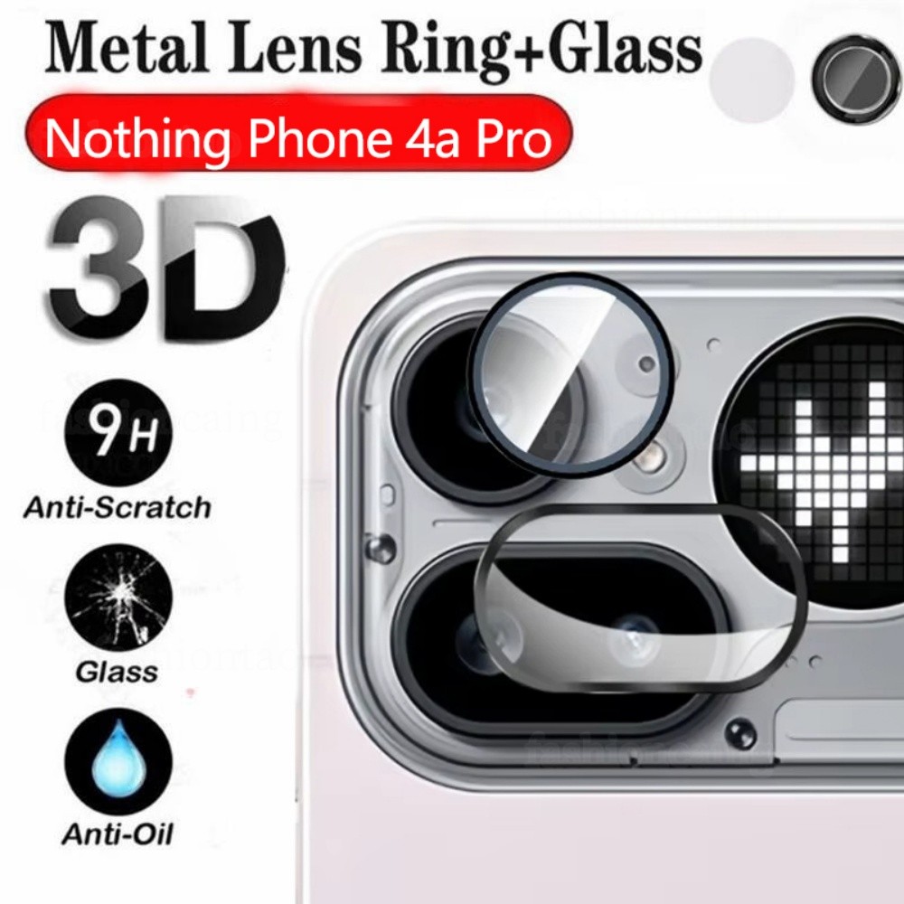 สําหรับ NothingPhone4A Pro แหวนโลหะกล้องเลนส์ป้องกันฟิล์มสําหรับโทรศัพท์ไม่มีอะไร 4A Pro 4APro Phone