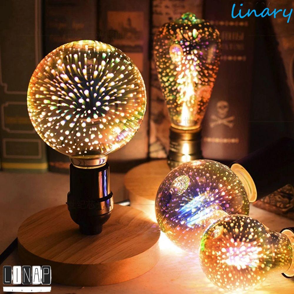 CULINARYHV ไฟ LED Edison Vintage Scenario Design Bar ร้านอาหารหลอดไฟตกแต่งกระจก 3D