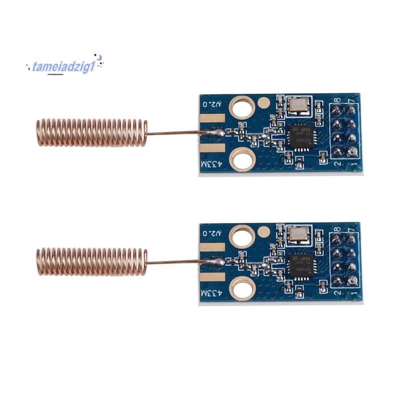 2 ชิ้น CC1101 โมดูลไร้สาย 433MHz บอร์ดส่งสัญญาณระยะทางโมดูลรับส่งสัญญาณไร้สาย