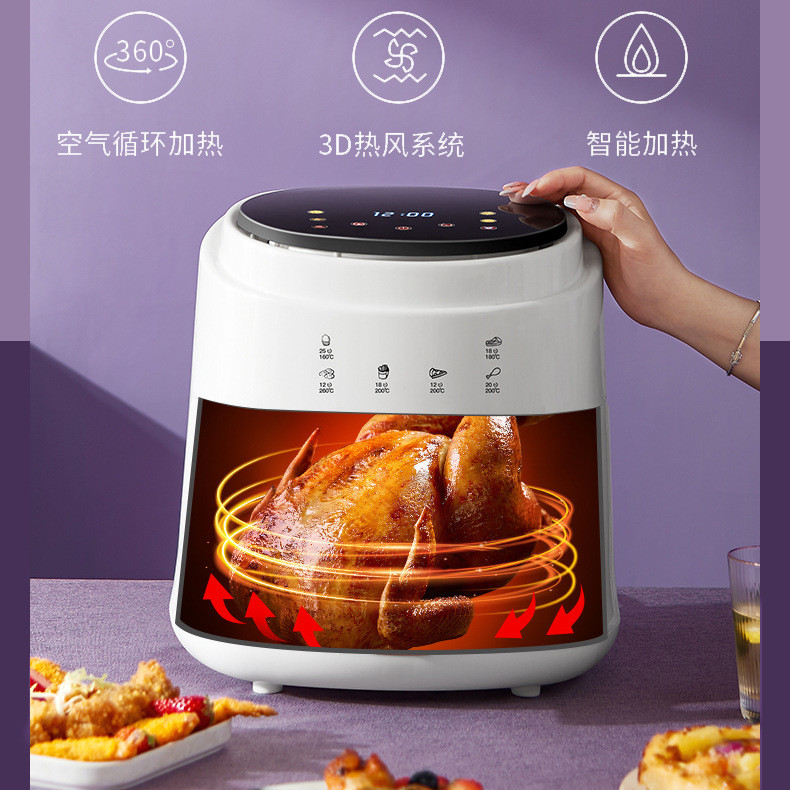 6L8L15LAirfryer เครื่องทอดอากาศมัลติฟังก์ชั่นในครัวเรือนเตาอบภาพ 110v หม้อทอดไฟฟ้า