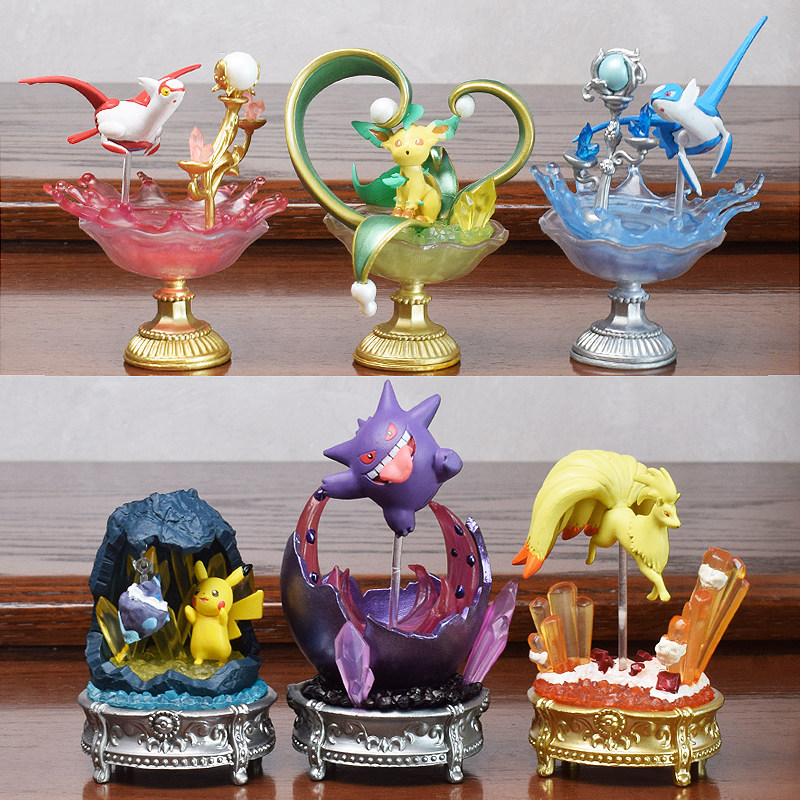Pokemon Gem Scene Collection Latios Latias Gengar Ibrahimovic โมเดลฟิกเกอร์
