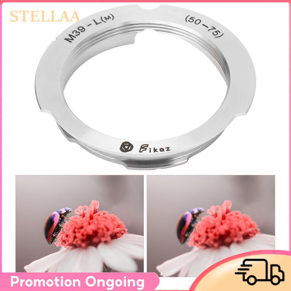 Stellaa อะแดปเตอร์เลนส์กล้อง M39 - LM อลูมิเนียมอัลลอยด์โฟกัสแบบแมนนวลเพื่อติดตั้งสำหรับ LSM 50 มม. 