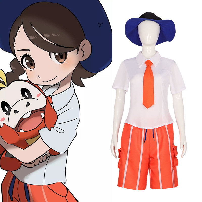 ชุดคอสเพลย์ Pokémon Scarlet และ Violet ตัวละคร Haruto, Florian, Aoi, Juliana สำหรับแฟนคลับและงานคอสเ