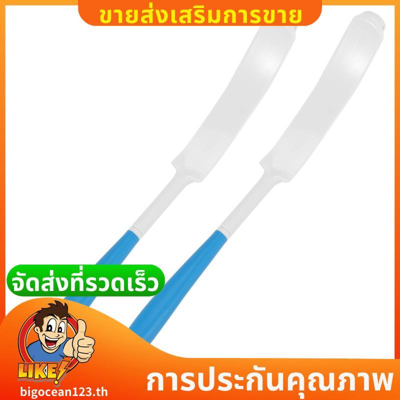 2X Back Shower Brush Easy-To-Reach Body Brush with Non-Slip Handle Long Curved Shower Brush เหมาะสํา