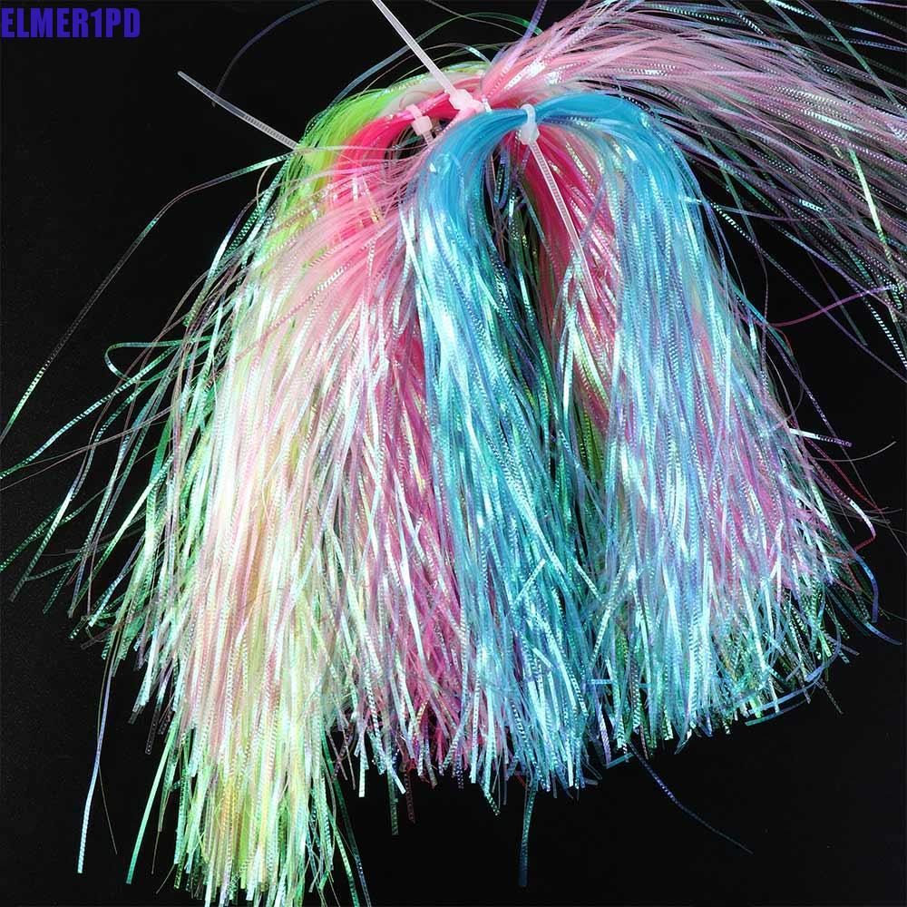 ELMER1PD แฟลชลูกฟูก Strands, 1 มม.ปลา Scale Tying แฟลช Tinsel, Fish Tackle จําลอง Streamer Fly Fishi
