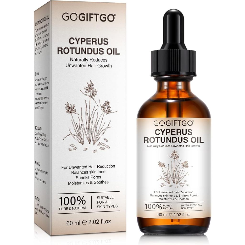 GOGIFTGO Cyperus Rotundus Oil,Cyperus Oil,Cyprus Rotundus Oil for Hair Removal,Cyperus Oil, บานพับแล