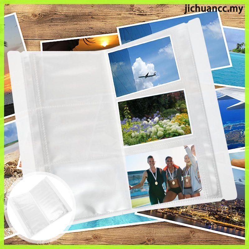 Clear Card Sleeves Tickets โปสการ์ดเก็บอัลบั้ม Organizer โปร่งใส 23X12.7 ซม. สีขาว PP