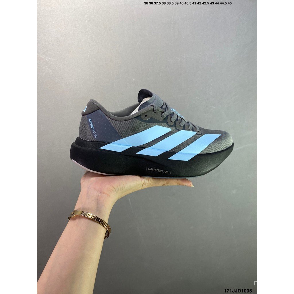 รองเท้าวิ่ง Adidas Adizero Evo SL M Full Palm Lightstrike สำหรับผู้ชายและผู้หญิง ใช้ได้ทั้งการแข่งขั