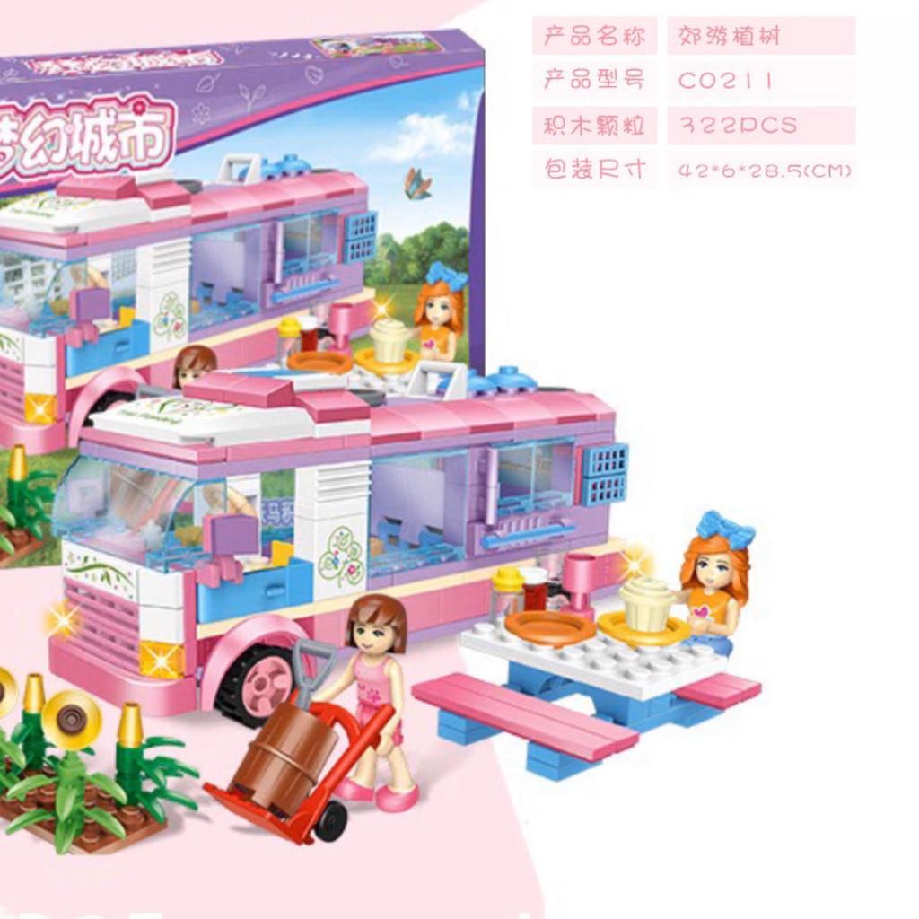 Woma Woma บล็อกตัวต่อประกอบของเล่นชุดสาวเพื่อการศึกษา 6-12 ปีของขวัญวันเกิดปีใหม่