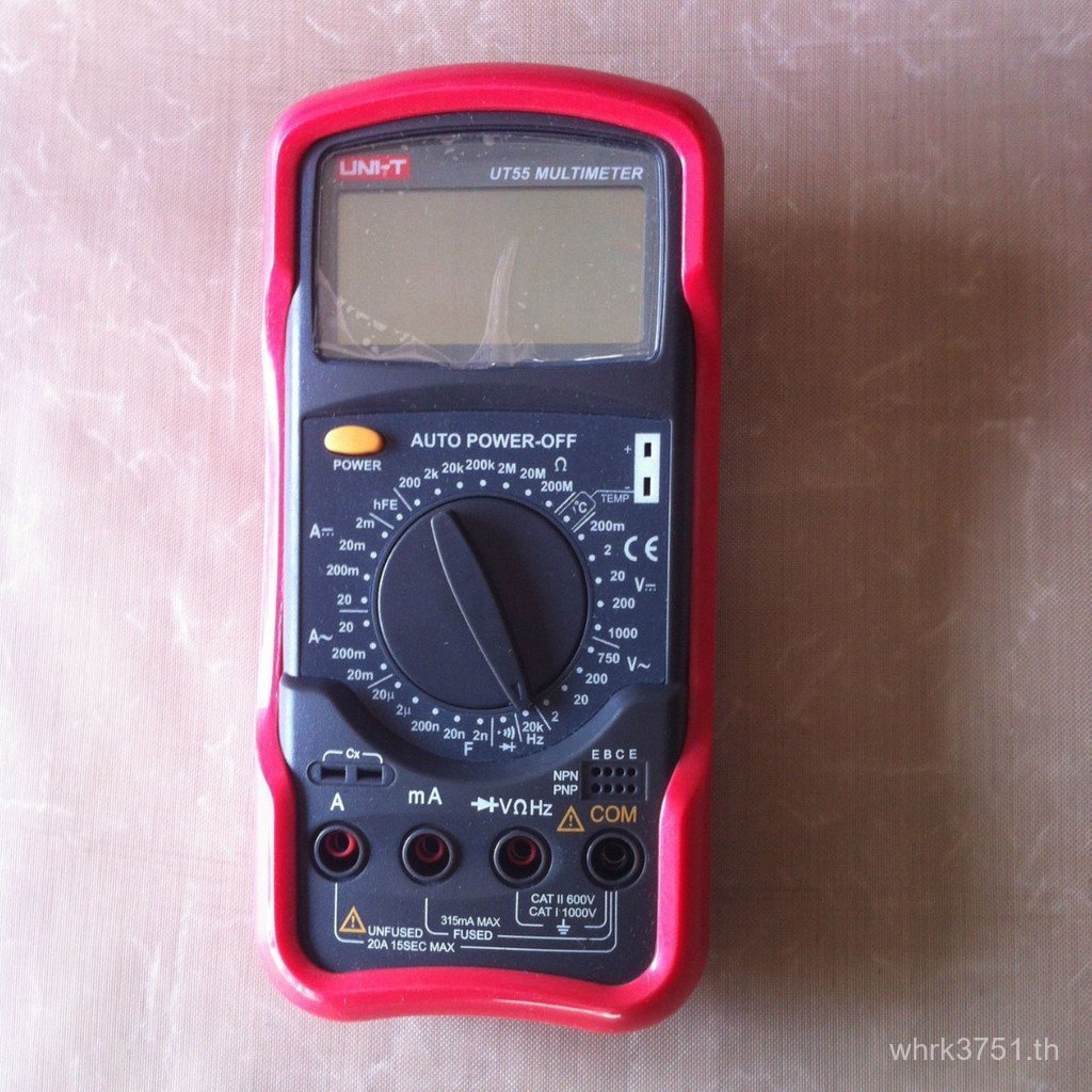 แอมป์มิเตอร์ดิจิตอลขายส่งโวลต์มิเตอร์มือถือจอแสดงผลดิจิตอล UT-55 Unid ความแม่นยําสูงมัลติมิเตอร์ Cla