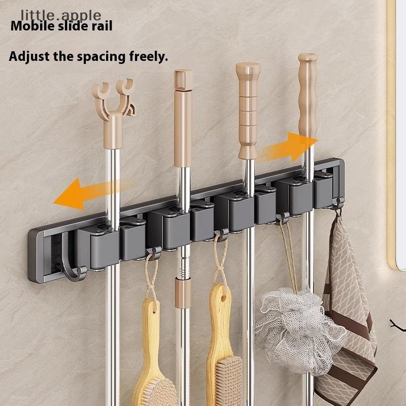 [Lovely] Mop Broom Holder Mop Hook Wall Mount Heavy Duty Broom Garden Tool Hanging Organizer Mop Han