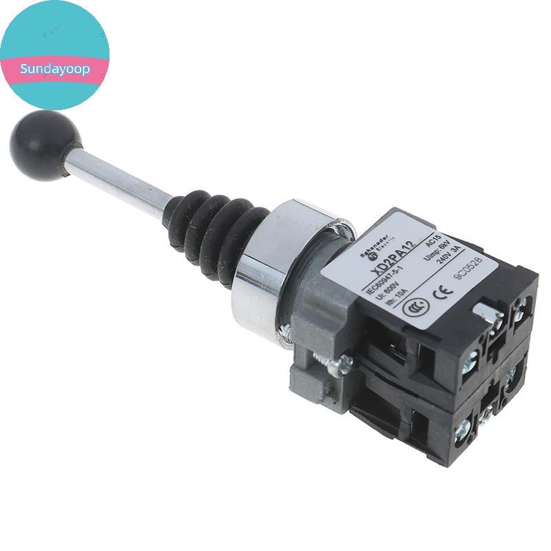 Sund 1 PC 2NO 2 ตําแหน่งสวิตช์โยก XD2-PA12 XD2-PA22 จอยสติ๊กคอนโทรลเลอร์สวิทช์ TH