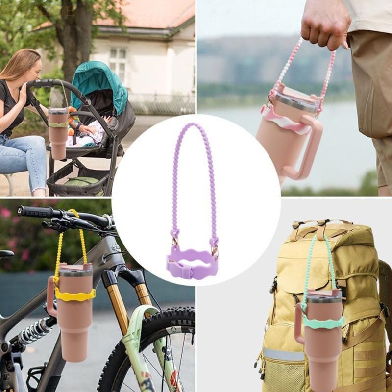 BAYSLI Water Bottle Holder Metal, Water Bottle Holder Rope, Water Bottle Rope Holder, Water Bottle H