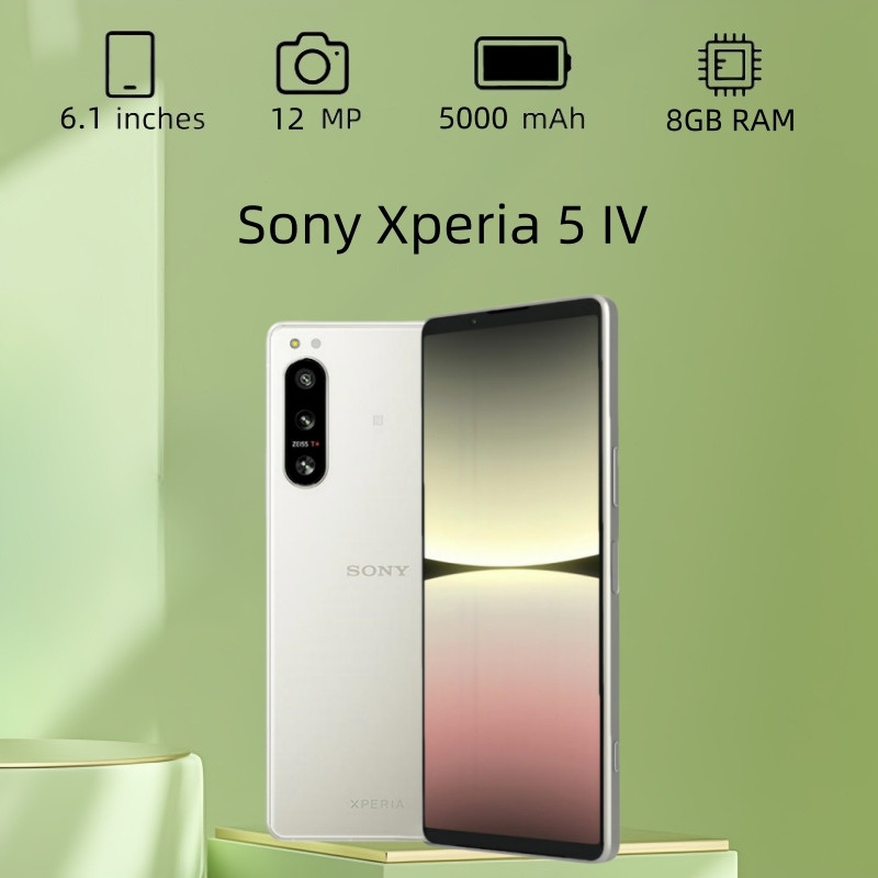 Sony Xperia 5 IV OLED Snapdragon 8 Gen 1 Adreno 730 USB Type-C 128GB 8GB RAM สมาร์ทโฟน JP