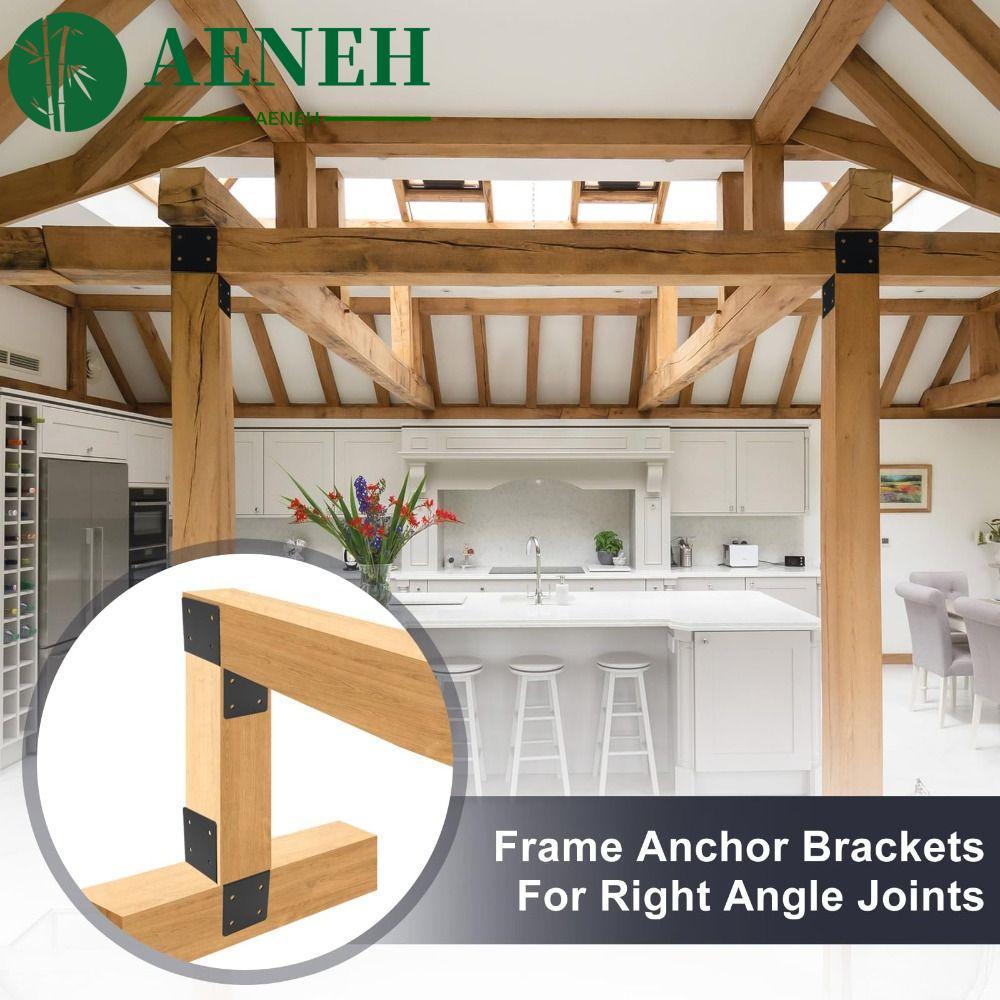 AENEH Pergola Brackets, ชุด Pergola ที่ทนต่อการกัดกร่อน, โครงรองรับขั้วต่อลําแสงโลหะสําหรับงานหนักสี