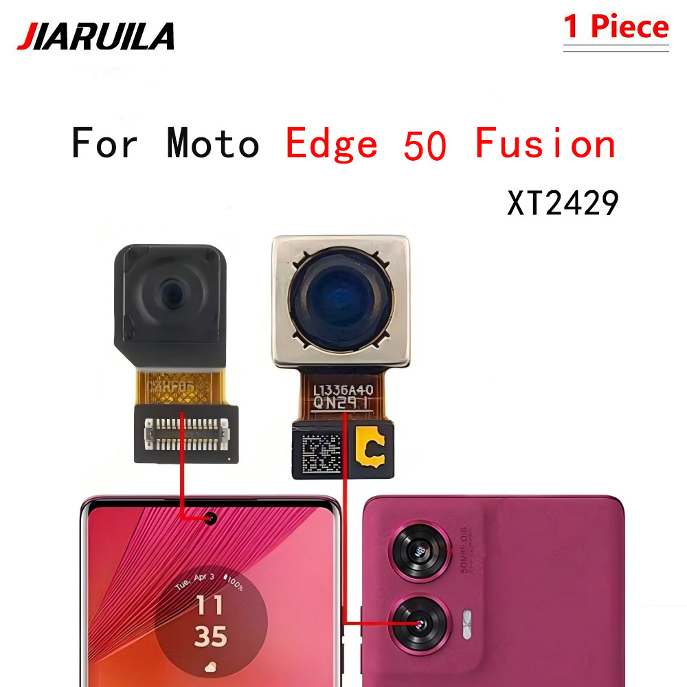 กล้องเซลฟี่ด้านหน้าสําหรับ Moto Edge 50 Fusion XT2429 เปลี่ยนกล้องหลัง