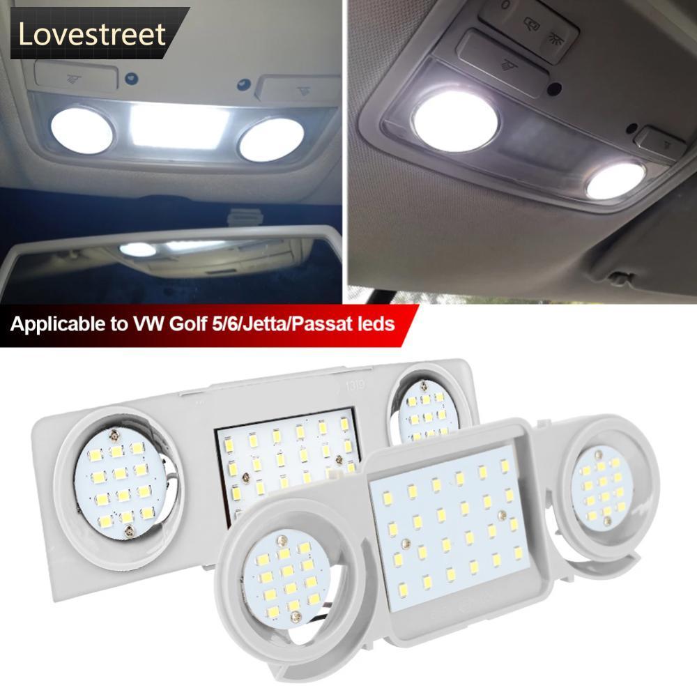 LOVIE 12V ภายในรถโดมไฟอ่านหนังสือหลอดไฟ LED สําหรับ Volkswagen VW Passat B6 B5 B7 CC Golf 4 5 6 ที่น
