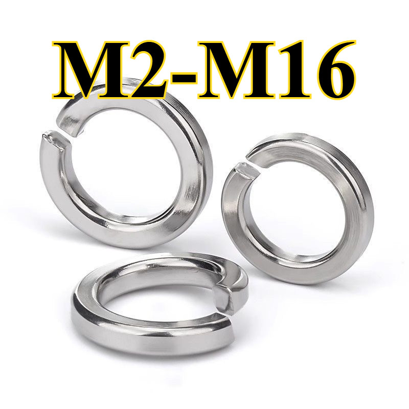 304 แหวนสปริงสแตนเลส รองแหวน M2-M10 รุ่นที่รองรับ M2.5/M3/M4/M5/M6/M8/M10 M1612YDD-MB