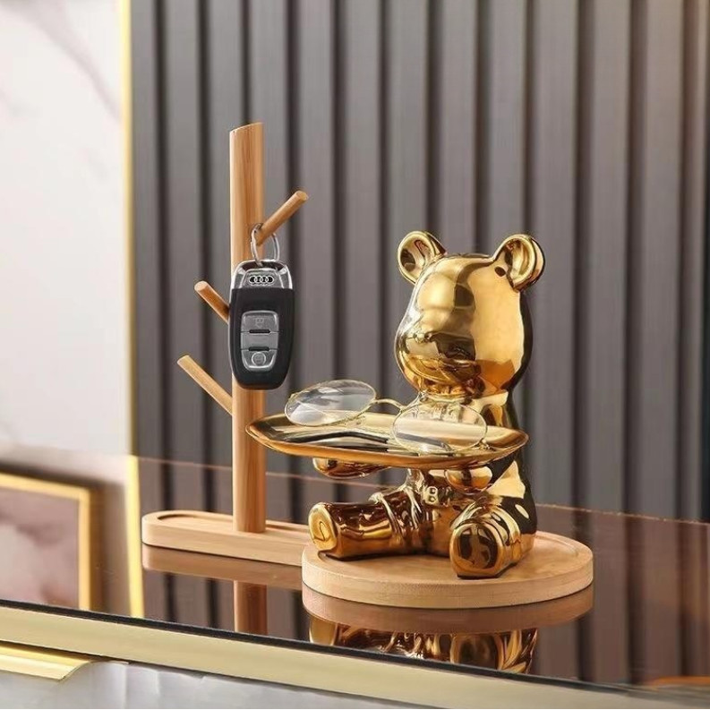 ของตกแต่งเก็บเงินแนวสร้างสรรค์ ขนาดเล็ก พร้อมที่วางกุญแจและขนม ราคา ถูกที่สุด ดีลบีเคเค