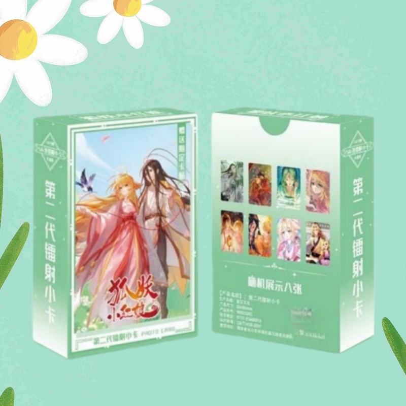 55 ชิ้น/กล่องมังงะ Manhwa Fox Spirit Matchmaker Holographic การ์ด Lomo SPY FAMILY เลเซอร์โฮโลแกรม Ph