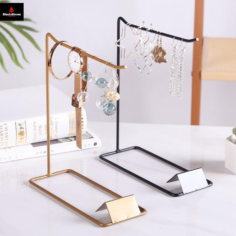 สาม- Desktop Storage Holder ลิปสติกและพวงกุญแจ Organizer จี้ Rack สําหรับ Shop Nail Art Display Rack