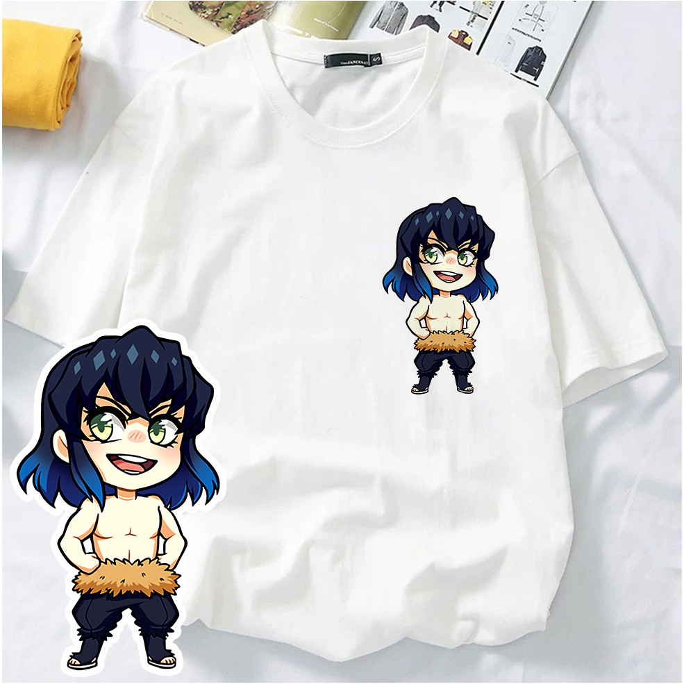 เสื้อยืด DEMON SLAYER Kimetsu no Yaiba สำหรับทั้งผู้ชายและผู้หญิง มังงะ anime