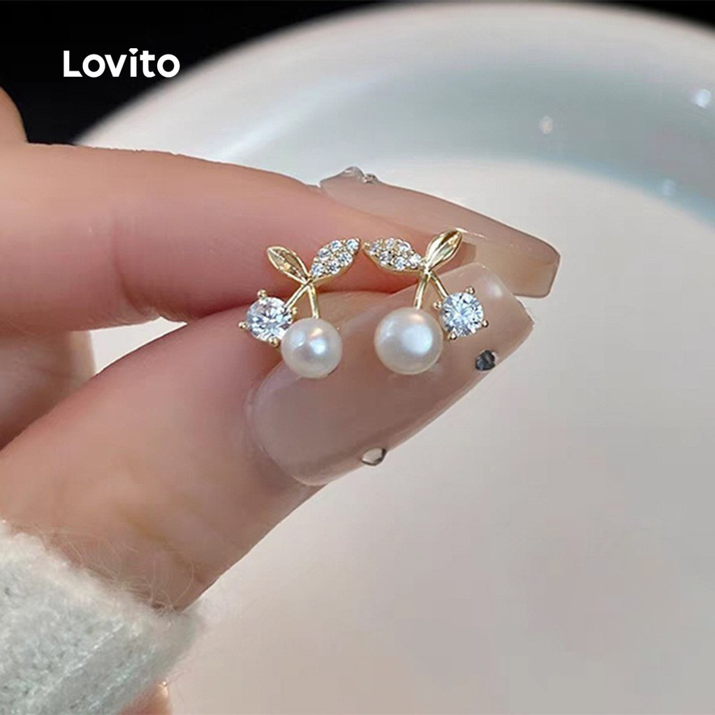 Lovito ต่างหูสไตล์ใหม่สุดเก๋ LFA105160