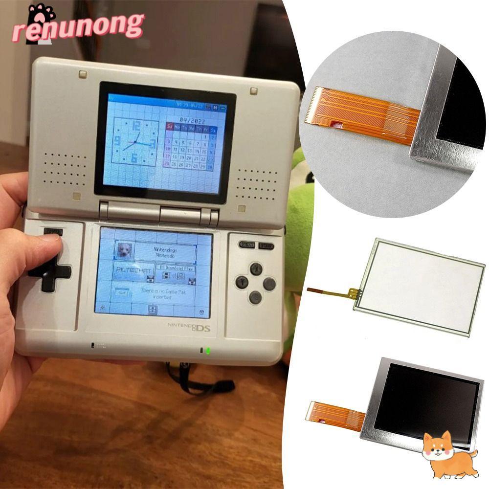 RENUNONG จอแสดงผล LCD, ซ่อมหน้าจอคอนโซลเกม DIY, อะไหล่เดิมหน้าจอ Digitizer สําหรับ DS/NDS