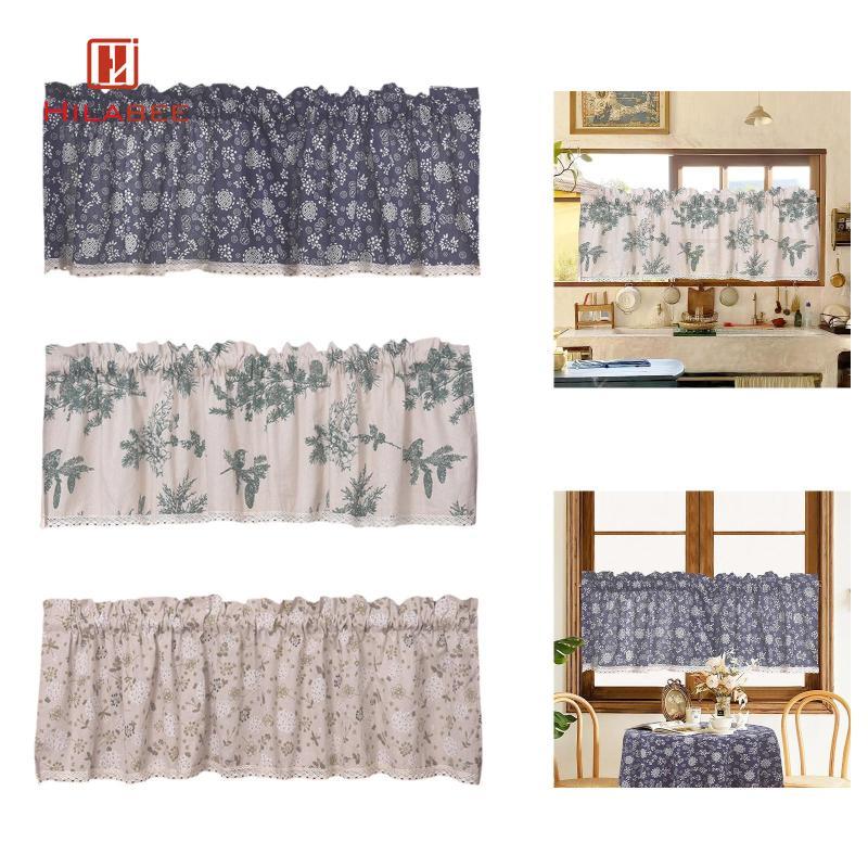 [UsusexaMY] ผ้าม่าน Valance Rustic 54 x 24 นิ้ว Topper Retro ตกแต่งผ้าม่านหน้าต่างสําหรับบ้านไร่ประต