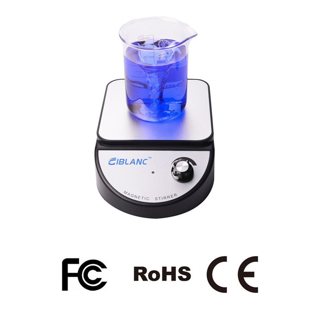 เครื่องกวนความจุแม่เหล็ก 3.5L ห้องปฏิบัติการสีดํา E18 Stirrer 8T5C