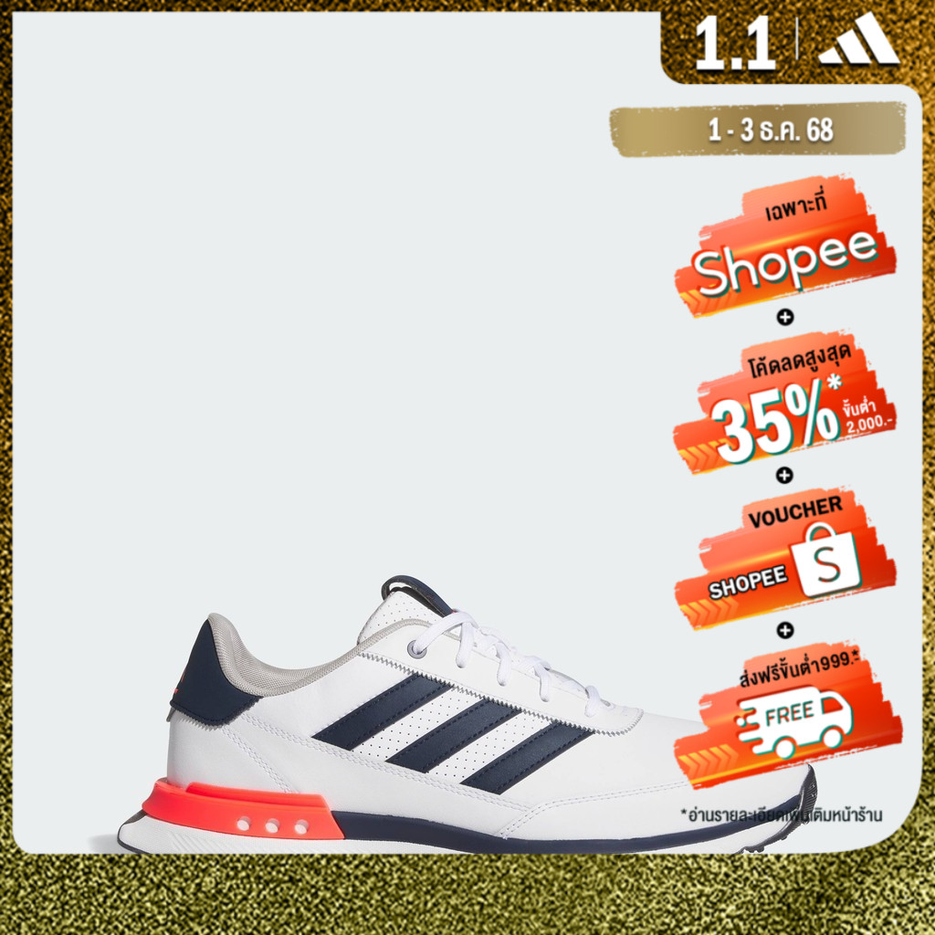 adidas กอล์ฟ รองเท้ากอล์ฟหนังแบบไร้ปุ่ม S2G 24 ผู้ชาย สีขาว IH8523