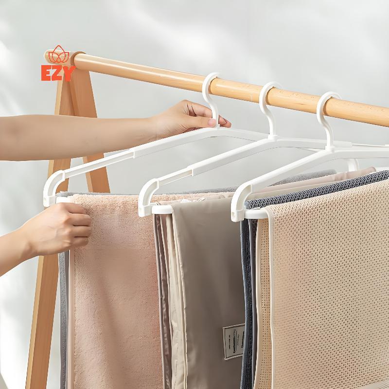 EZY ไม้แขวนเสื้อยืดแขนสําหรับผ้าปูที่นอน nskets ผ้าขนหนูผู้ใหญ่เด็กเด็กซักรีดแห้งประหยัดพื้นที่ใหม่ - รูปที่ 3