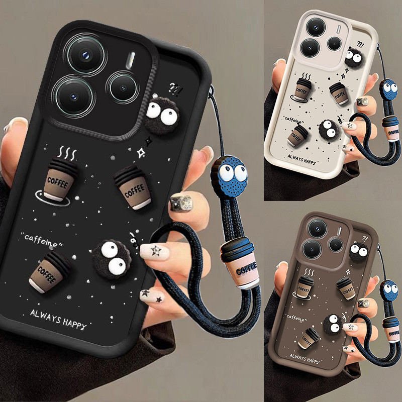 Redmi Note 14 4GกรณีRedmi Note 14 5Gกรณีถ้วยกาแฟAnti-Dropเคสโทรศัพท์ป้องกันบาร์บีคิว