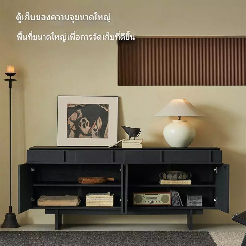 ตู้ข้างสไตล์นอร์ดิกติดผนัง ตู้เก็บของมินิมอล thumbnail 3