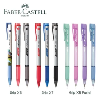 ปากกาลูกลื่น Faber Castell พาสเทล รุ่น Grip X แบบกด ขนาด 0.5 MM และ 0.7 MM