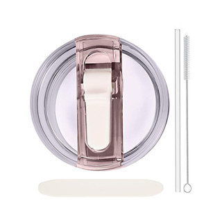 ฝาถ้วยกันรั่วทดแทนพร้อมหลอดดูด - สําหรับ 30–40ออนซ์ แก้วน้ํา