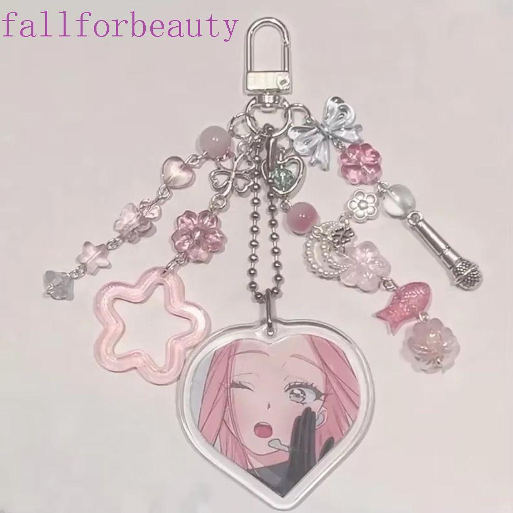FALLFORBEAUTY Alien Stage พวงกุญแจ,ลูกปัดอะนิเมะอุปกรณ์ต่อพ่วง Mizi Sua จี้,ความงามโทรศัพท์ Charm อะ