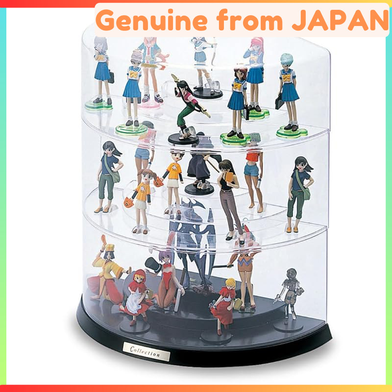 Iseto (ISETO) Figure Display / Collection Case H103, Black — W34.8 × D17.7 × H39.8 cm; Made in Japan