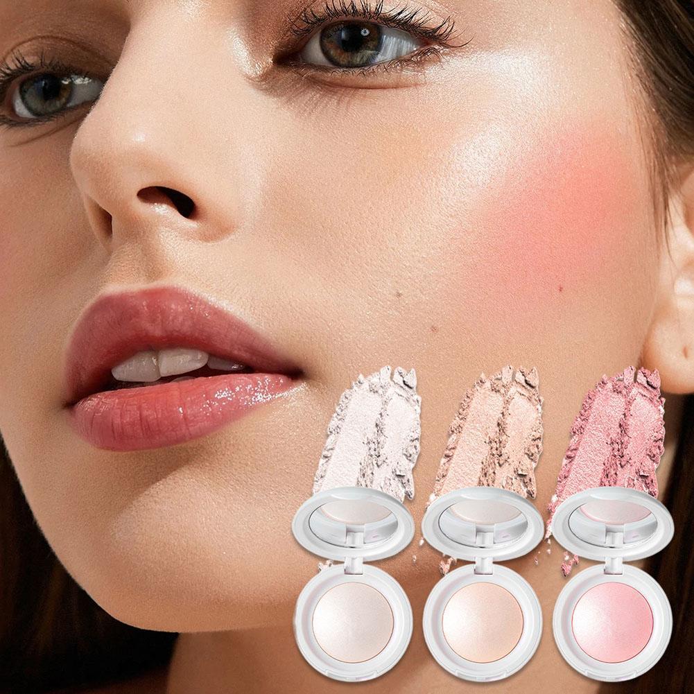 Beauty Blush หลอดไฟขนาดเล็ก Highlight Powder Blusher Smooth Powder 3d เกาหลี Natural A3d9