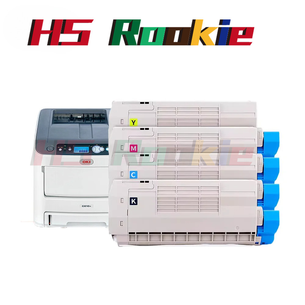 1PCS C710 ตลับหมึกสําหรับ OKI c710 c710n c710dn c711 c711n c711dn c711dtn c711wt โทนเนอร์สีที่รองรับ